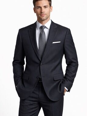 Andrew Fezza Pinstripe Blazer 46R Vintage Y2K Boho Suit Jacket